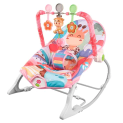 Cadeira de Descanso e Balanço P/ Bebê Baby Vibratória Com Musical e Brinquedos Didático Zippy Toys