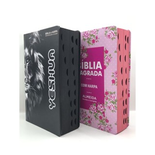 Kit 2 Bíblias Sagrada Tamanho Médio 12,5x19 cm Com Harpa Palavras de Jesus em Vermelho em Oferta na Shopee