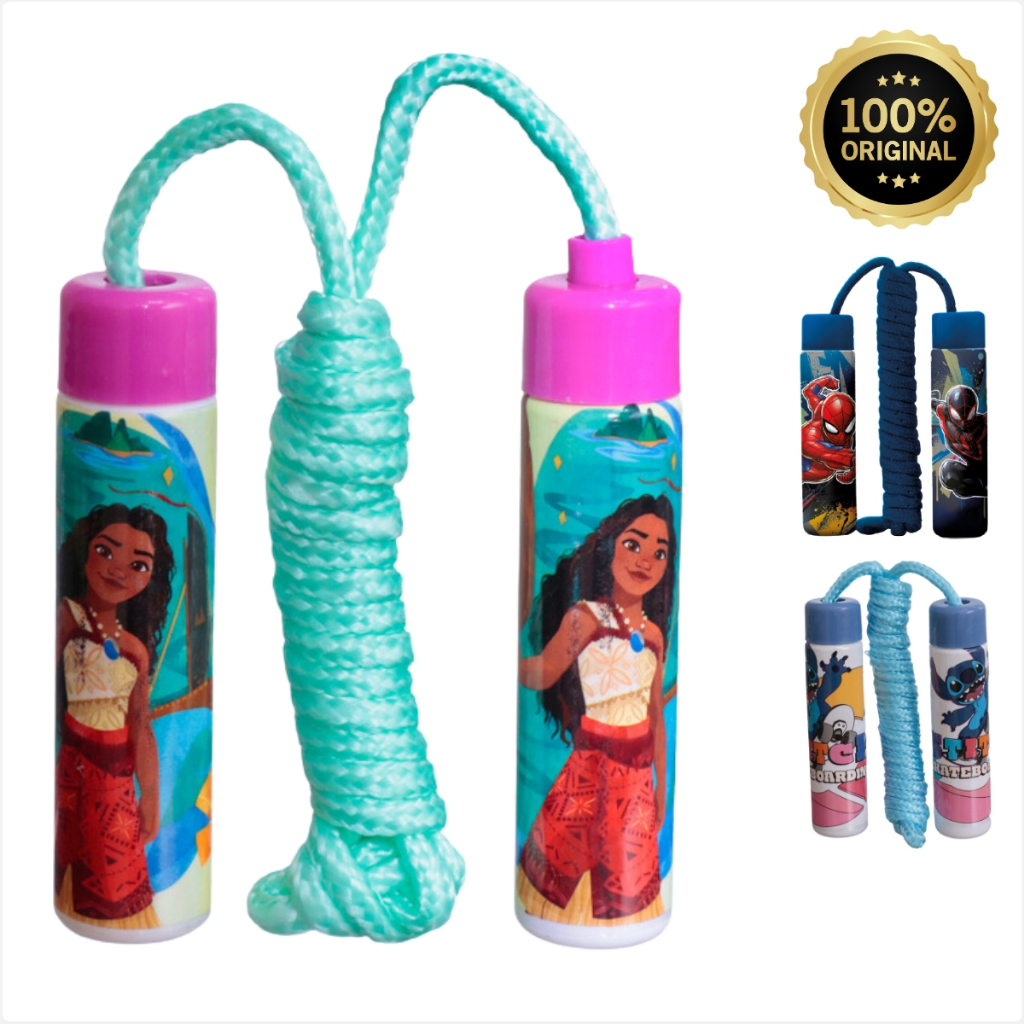 Pular Corda Infantil Brinquedo Moana Stitch Homem Aranha Menino Menina Princesas Disney Lembranças Festas