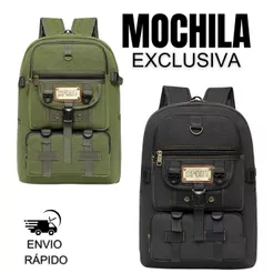 Mochila Lona Média Reforçada Masculina Feminina Camping Trabalho Trilha Faculdade