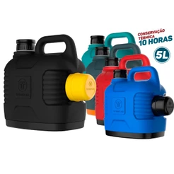 Garrafão Botijão Garrafa Térmica 5 Litros Galão Para Água Gelada Café Chá Termolar