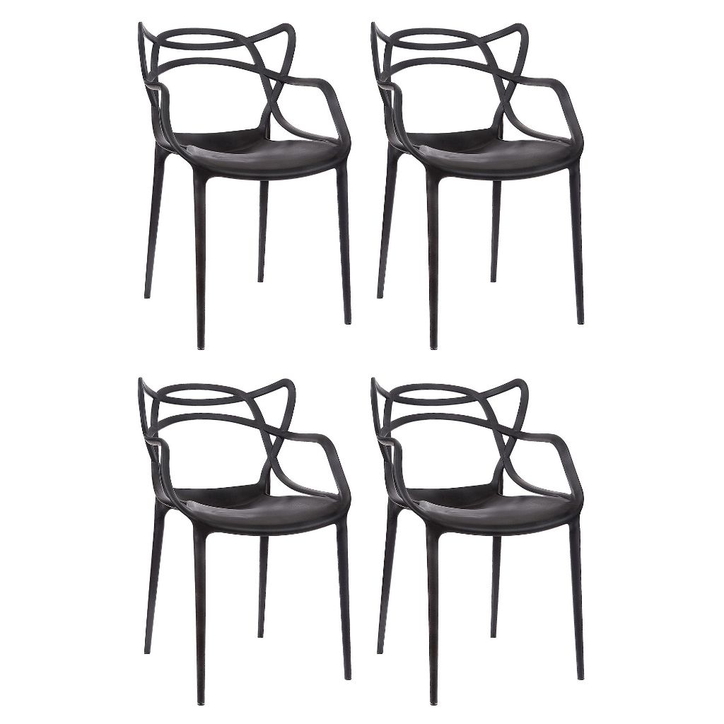 Kit 4 Cadeiras Allegra Para Sala De Jantar Cozinha Jardim - Home & Living