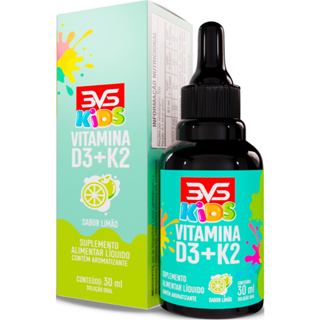 Vitamina Kids D3 + K2 Mk7 Menaquinona Com Fórmula Concentrada Em Gotas - Sabor Limão - 30ml em Oferta na Shopee