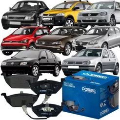 Pastilha de Freio Dianteira Original Cobreq A3 Golf Jetta Bora New Beetle