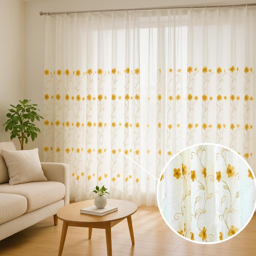 Cortina sala 5,80 x 2,70 Bordada com forro de microfibra - Super Luxo em Oferta na Shopee