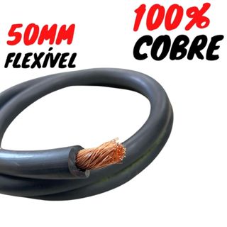 Cabo de Solda 50mm Cobre Nacional em Oferta na Shopee