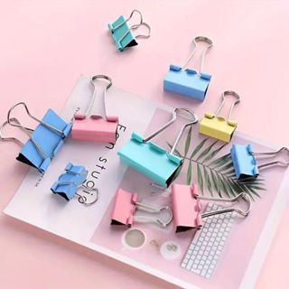 Clips Alfinete Prendedor Papel Pasta Tons Pasteis 8un 19mm Escritório Escola Organização Office em Oferta na Shopee