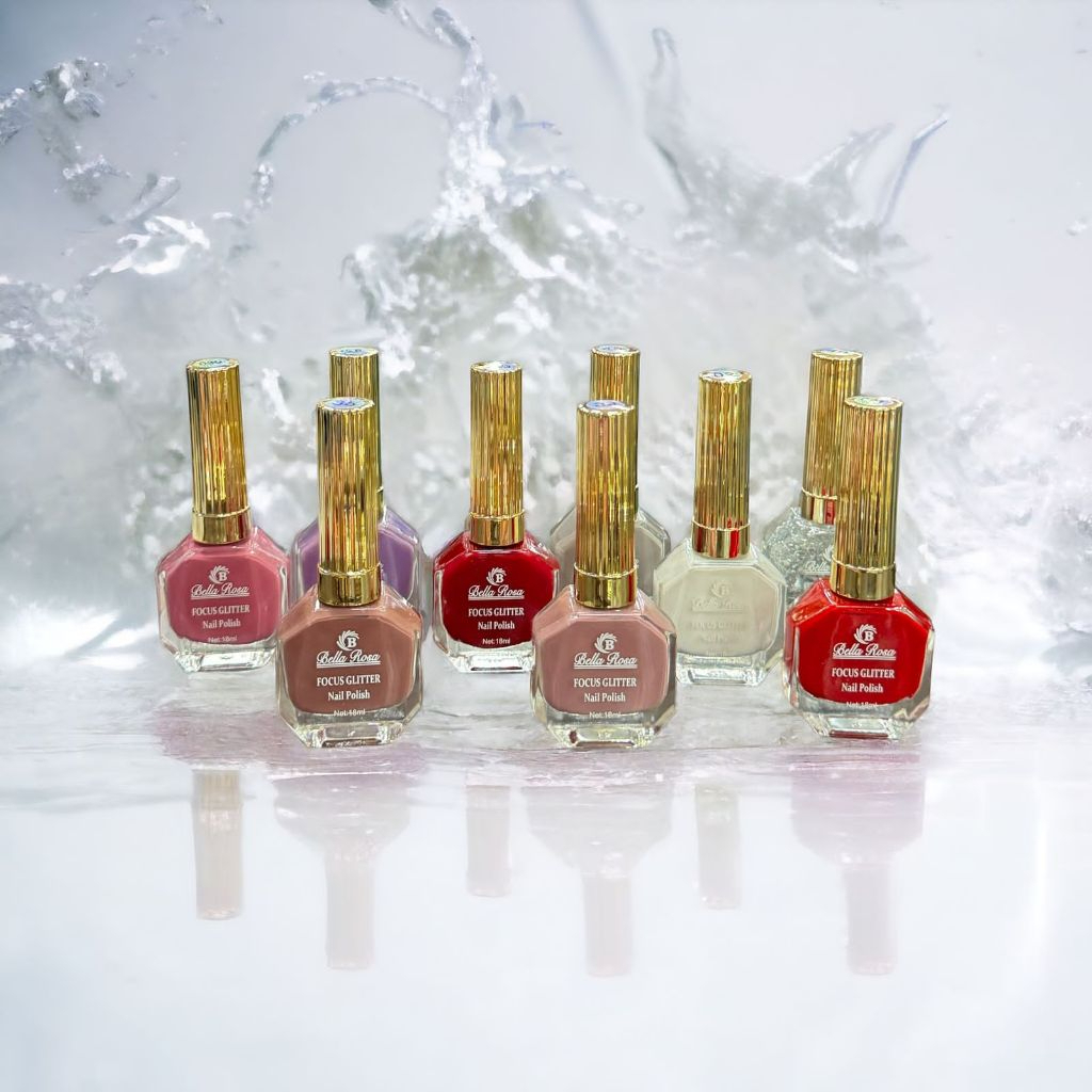 Kit 10 Esmaltes normal p/ Unha Seca Sem Cabine Bella Rosa 18ml Brilho Esmalte Mão e Pé Cores Sortidas Manicure Pedicure