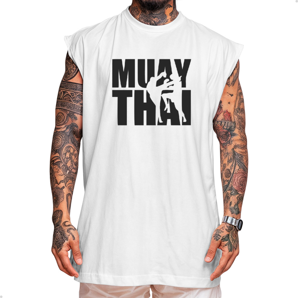 Camiseta Regata Muay Thai Treino Luta Academia Machão Sport — imagem 2 de 2