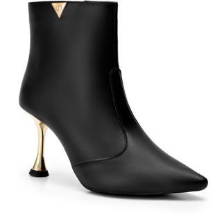 Bota Feminina Lumiss Salto Alto Fino Cano Curto Bico Fino em Oferta na Shopee