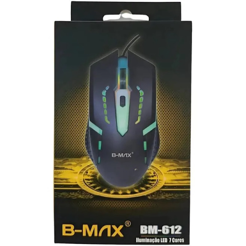 Mouse Gamer 3200 DPI Com Fio USB 3.0 B-Max BM-612