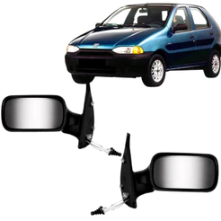Retrovisor Fiat Palio e Siena 4 Portas 1996 1997 1998 1999 2000 2001 2002 Com Controle