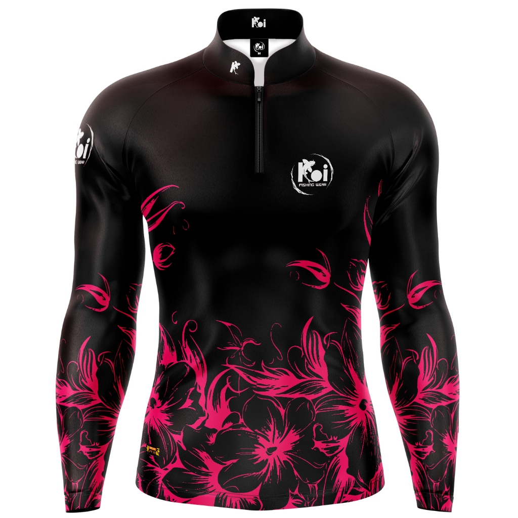 Camiseta Camisa Blusa Agro Pesca Medalha Floral Rosas Com Zíper Proteção Uv50+ em Oferta na Shopee