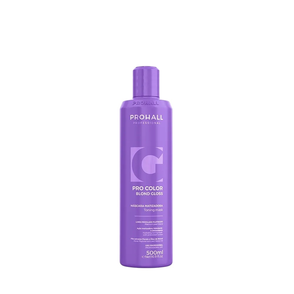 Prohall Mascara Matizadora Blond Gloss Loiro Perolado 500ml.NF
