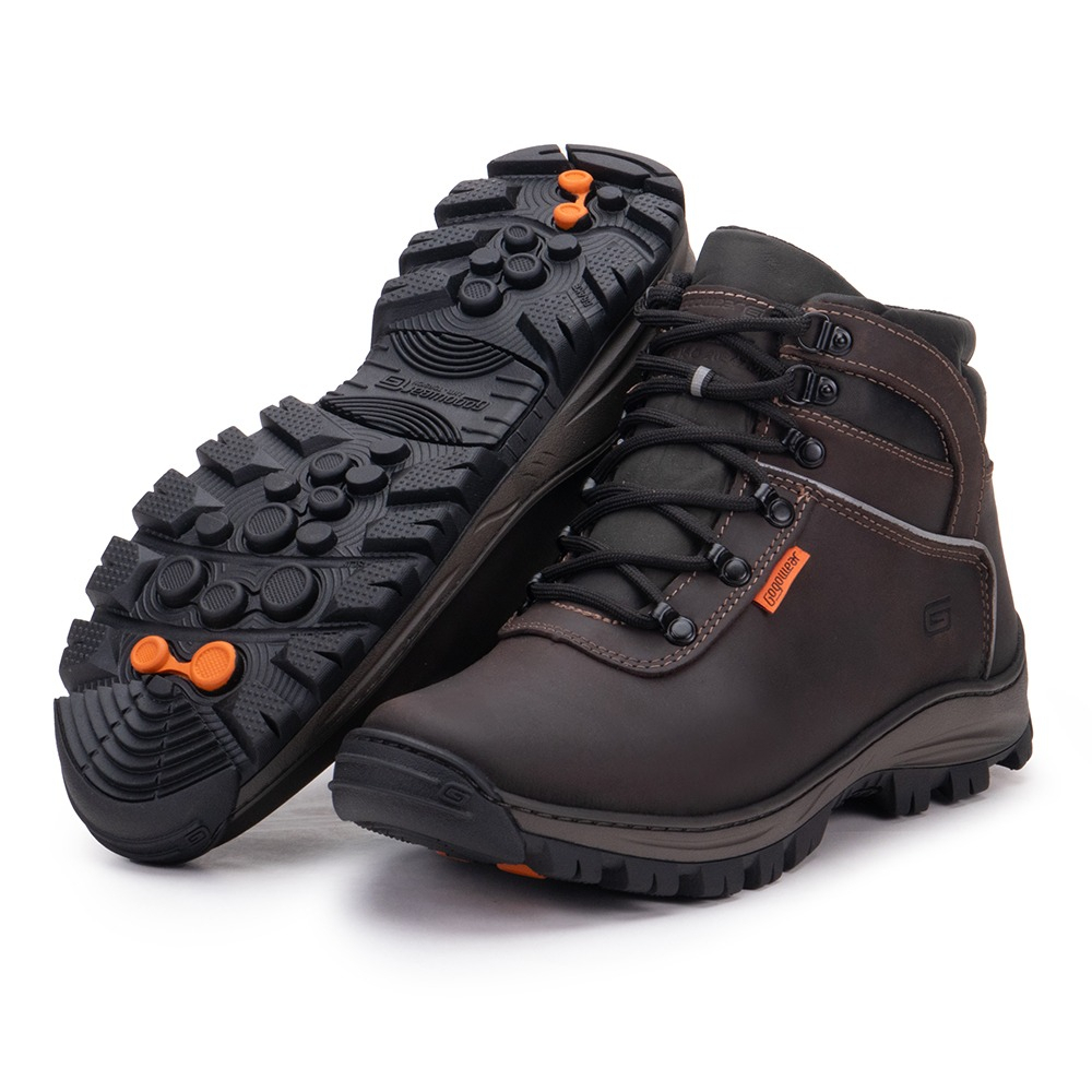 Bota Militar e EPI Para Trilhas Gogowear Otan Couro Resistente e CA Certificado Calçado Coturno Premium Esporte Lazer