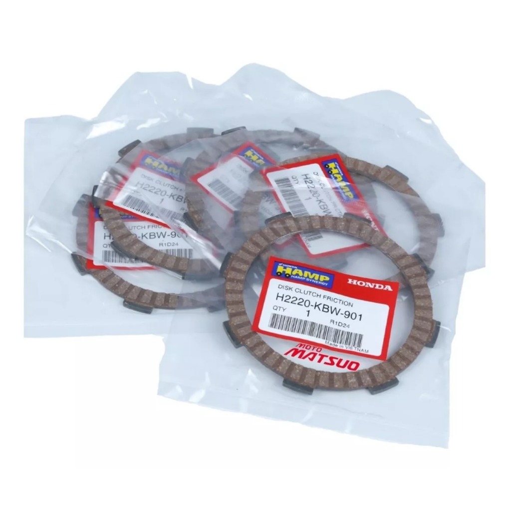 Disco Embreagem Titan Fan 125 150 CBX XR 200 Bros 125 160 Start Fan 160 5 Peças Original Honda Hamp em Oferta na Shopee