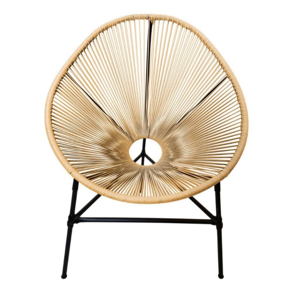 Poltrona Cadeira acapulco Palha para area externa interna piscina em Oferta na Shopee