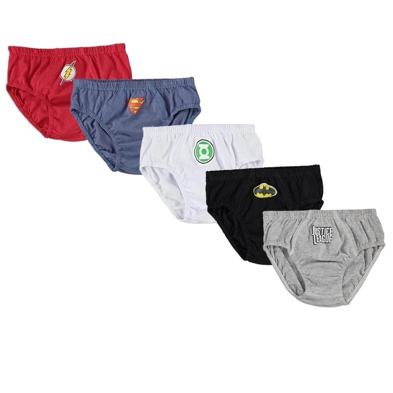 Kit 10 Cueca Slip Infantil Super-Heróis Super Macia Estampada em Oferta na Shopee
