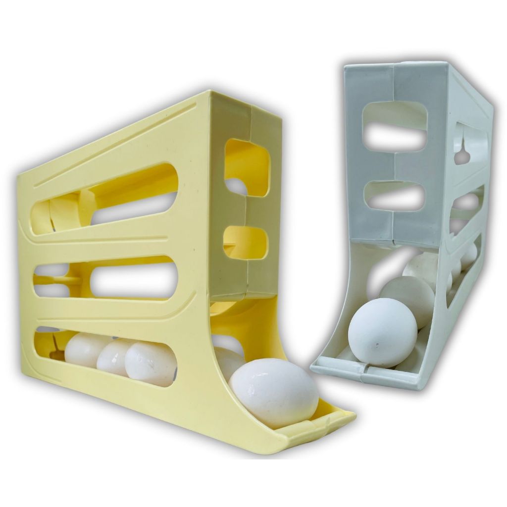 Organizador Porta Ovos De Geladeira Com 4 Andares/ Rolante Automático/ Ocupa Pouco Espaço/ Geladeira