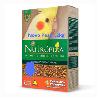 Ração Calopsita Nutropica   Natural 1,2kg Extrusada para calopsitas em Oferta na Shopee