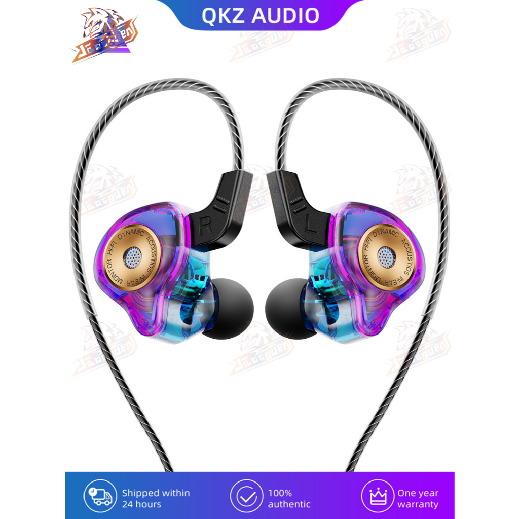 Fone De Ouvido Qkz Ak6 Ultra Gamer Músico Com Mic E Case em Oferta na Shopee