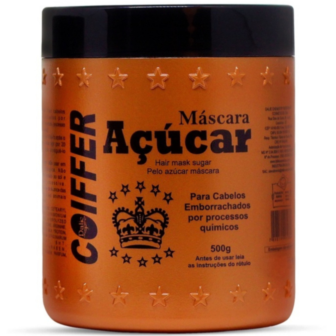 Máscara de Açúcar | Máscara de Açúcar Coiffer 500g | Máscara de Hidratação em Oferta na Shopee
