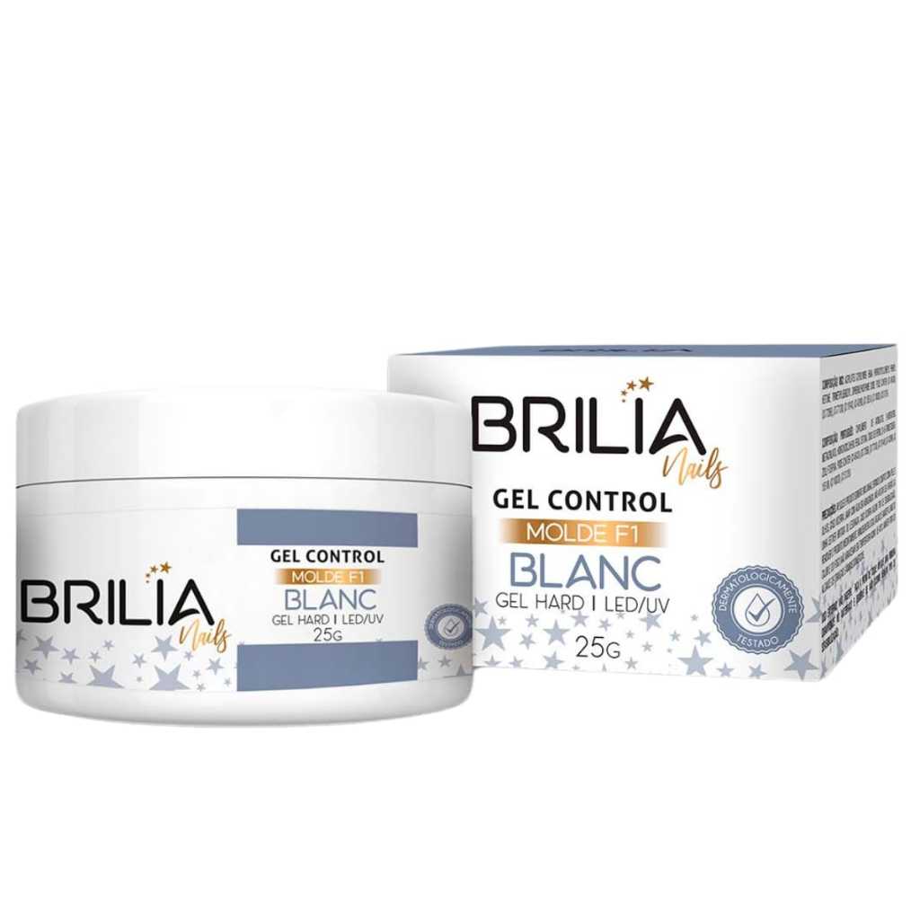 Brilia Gel Alongamento de Unhas Blanc Control Molde F1 em Oferta na Shopee