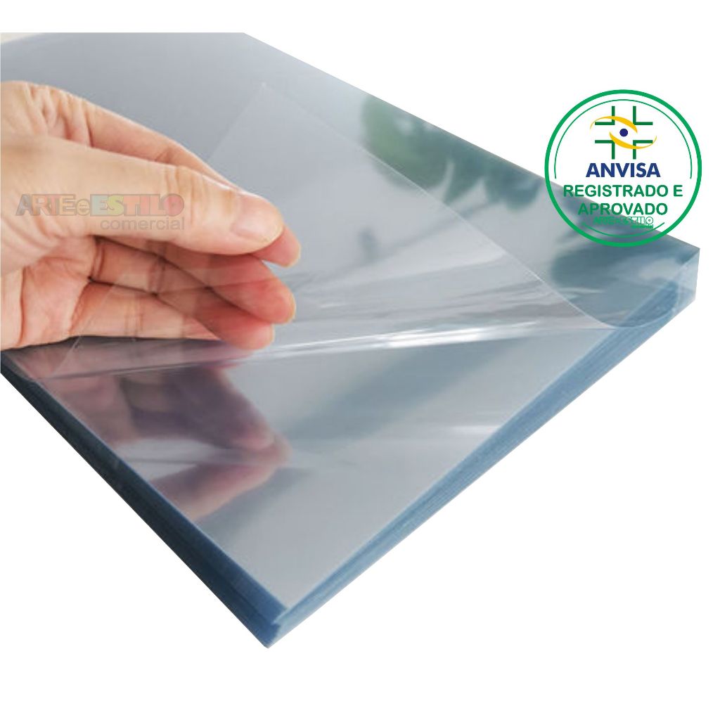 50 Folhas de Pet Transparente A4 - 21x30 Cm espessura 0,20 mm ou 20 micras plástico Petg acetato — imagem 2 de 2