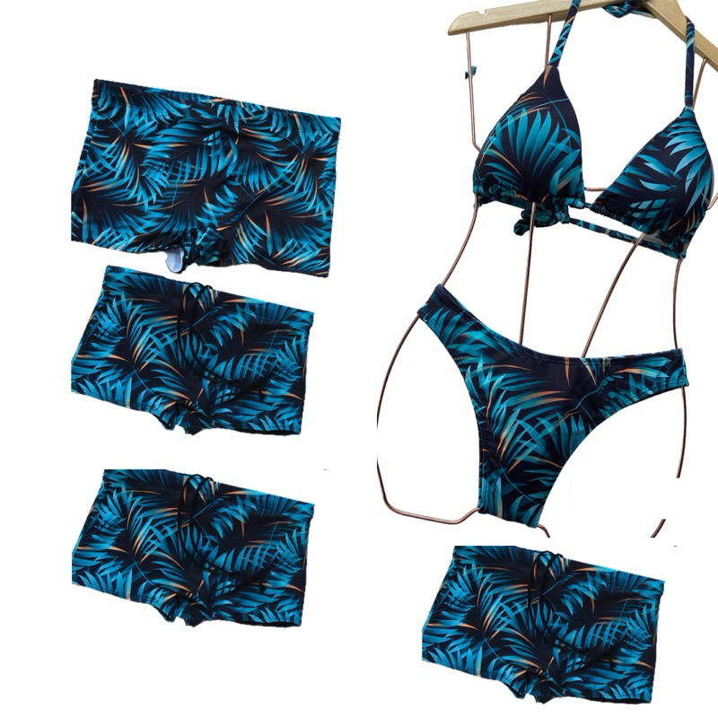 Kit Família 5 Peças - 1 Biquinis 4 Sungas - Moda Praia