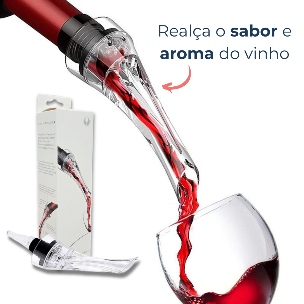 Aerador De Vinho Profissional Decantador Instantâneo Para Garrafa Com Bico em Oferta na Shopee