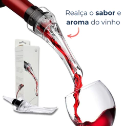 Aerador De Vinho Profissional Decantador Instantâneo Para Garrafa Com Bico