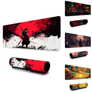 Mouse Pad Gamer 60x30cm / 65x32cm / 70x35cm / 80x40cm / 90x40cm Borda Costurada Estampas …