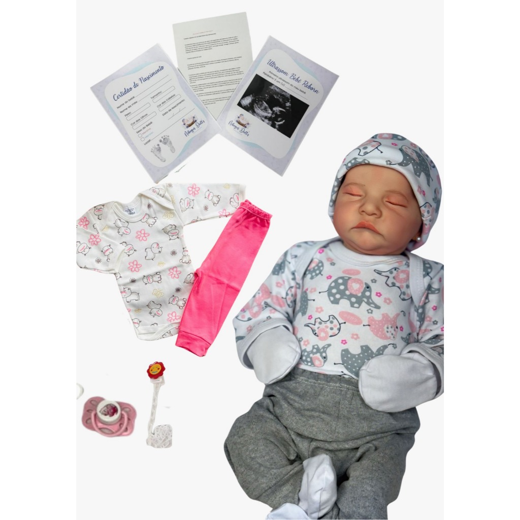 Bebe Reborn Boneca Menina Realista 48 cm Realista Promoção