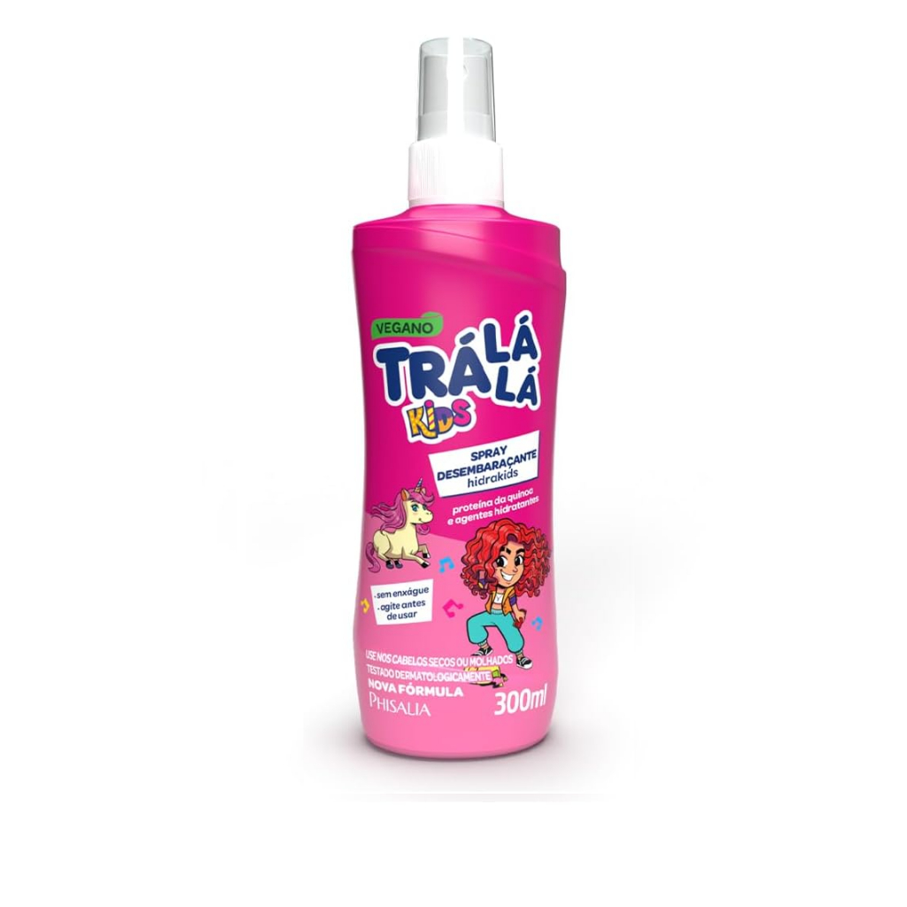 Detalhes do 01 Trá Lá Lá Kids infantil Spray Desembaraçante 300ml - Escolher