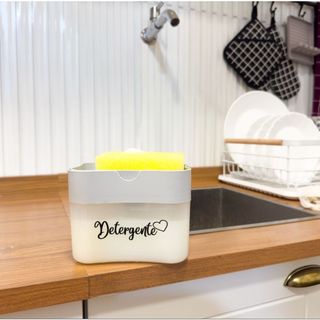 Dispenser para detergente com esponja - cozinha