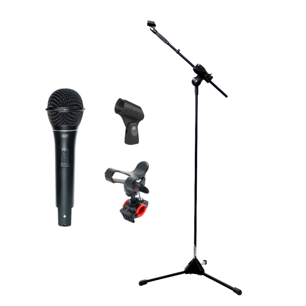 Microfone + Pedestal + Cachimbo + Suporte de Celular Ibox/Mxt/It Blue Super Kit Oferta em Oferta na Shopee
