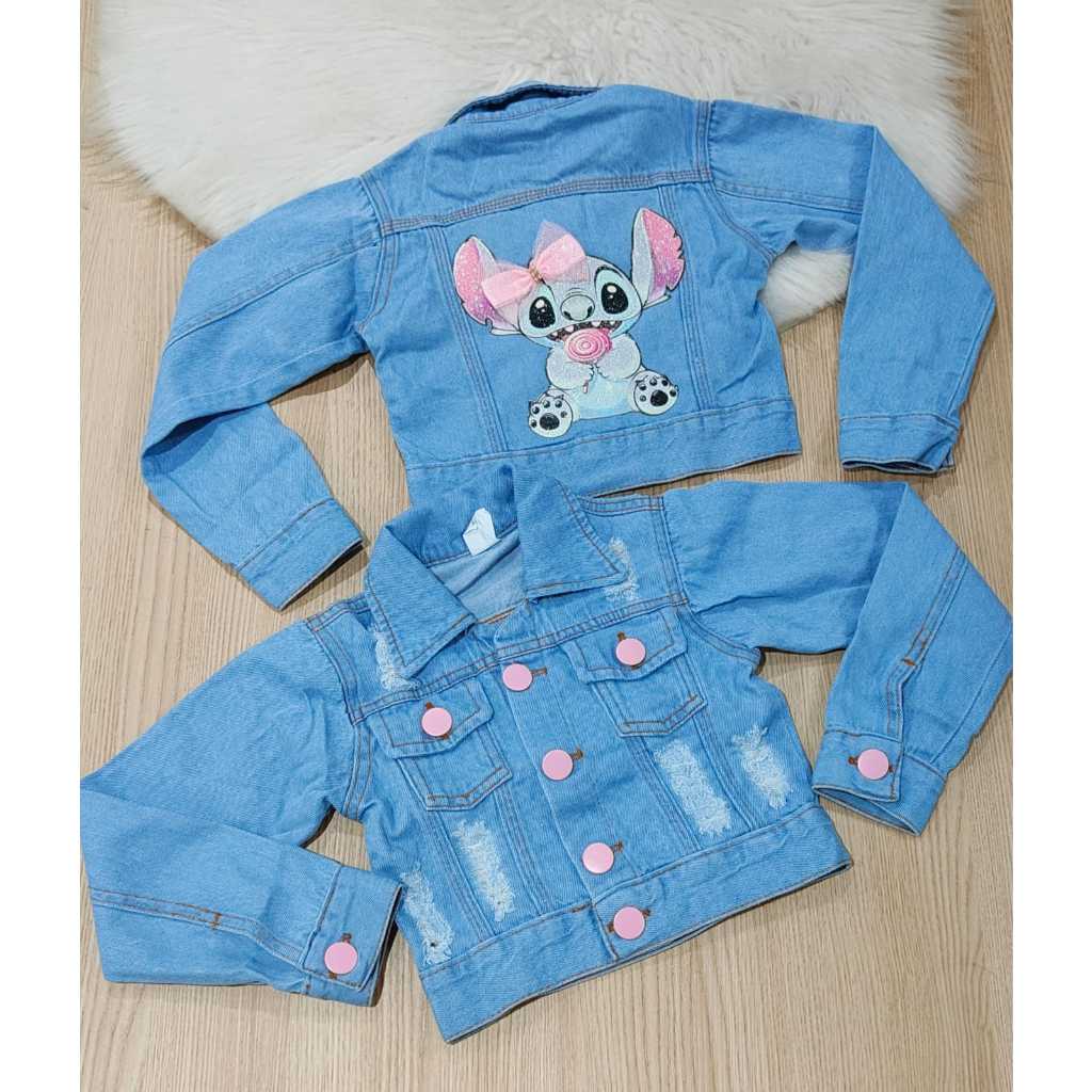 Jaqueta Jeans Feminina Juvenil Tradicional