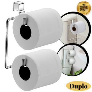 Suportes Banheiro Duplo Para Papel Higiênico Caixa Acoplada Cromado Branco Preto Dois Rolos em Oferta na Shopee