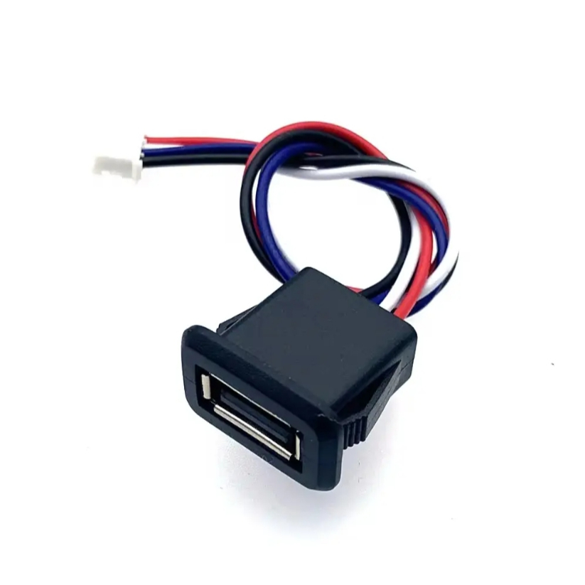 Conector USB Tipo A Fêmea DIY para PH 2.0 4 Vias Cabo 15cm Carga e Dados