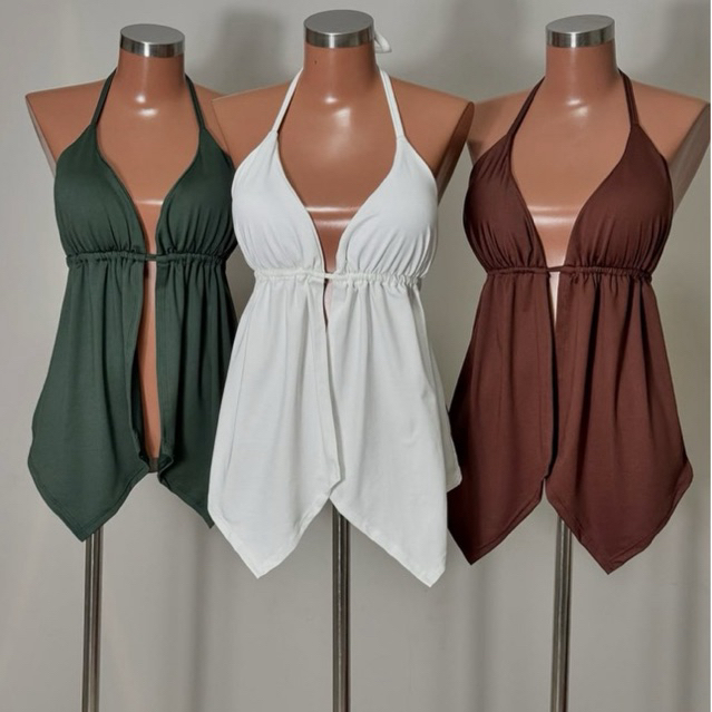 BLUSA BLUSINHA BATA BRUNA MODA FEMININO VARIÁS COMBINAÇÕES COM ALÇA REGULAVEL MODA VERÃO
