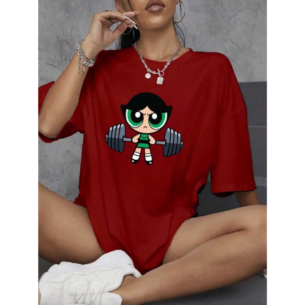 Camiseta Camisa feminina Docinho Meninas super Poderosa Estampada