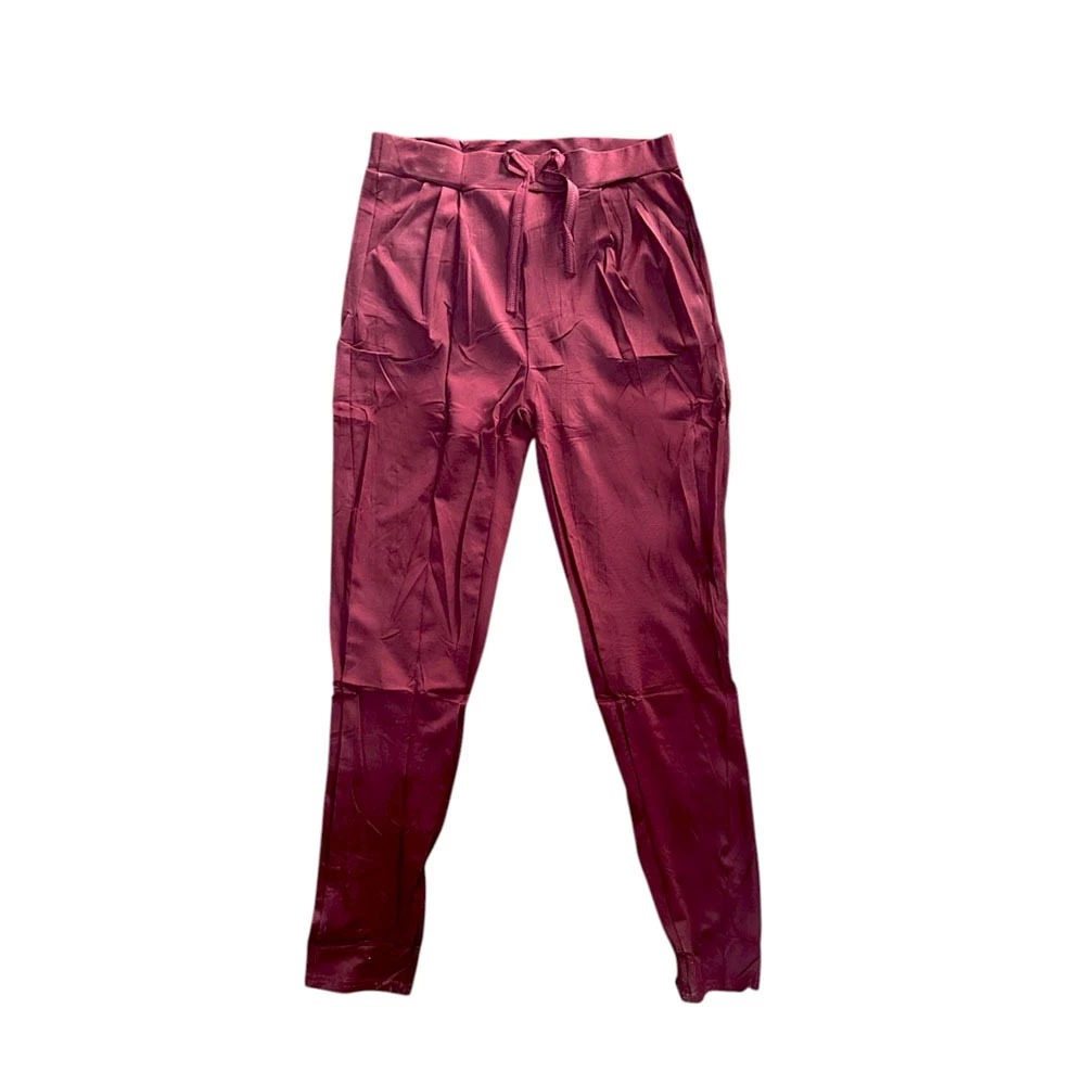 Calca Reta Feminina Elegante com Elastano e  Bolso