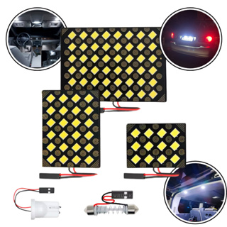 Ultra Placa de Led 12/24/48 Leds Super Forte 6000K Luz de Teto Luz de Placa Porta Malas em Oferta na Shopee