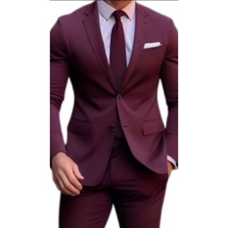 Terno Slim Masculino Promoção  (Calça, Cabide e Paletó) em Oferta na Shopee