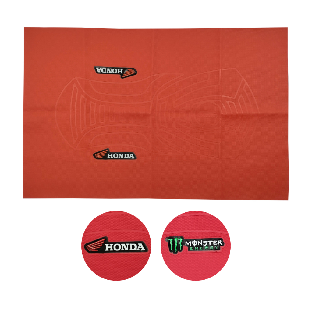 Capa Do Banco Emborrachada 3D Vermelha Honda Cbx 250 Twister / Xre 300 / Cb 500 / Nx 350 / Xlx 350
