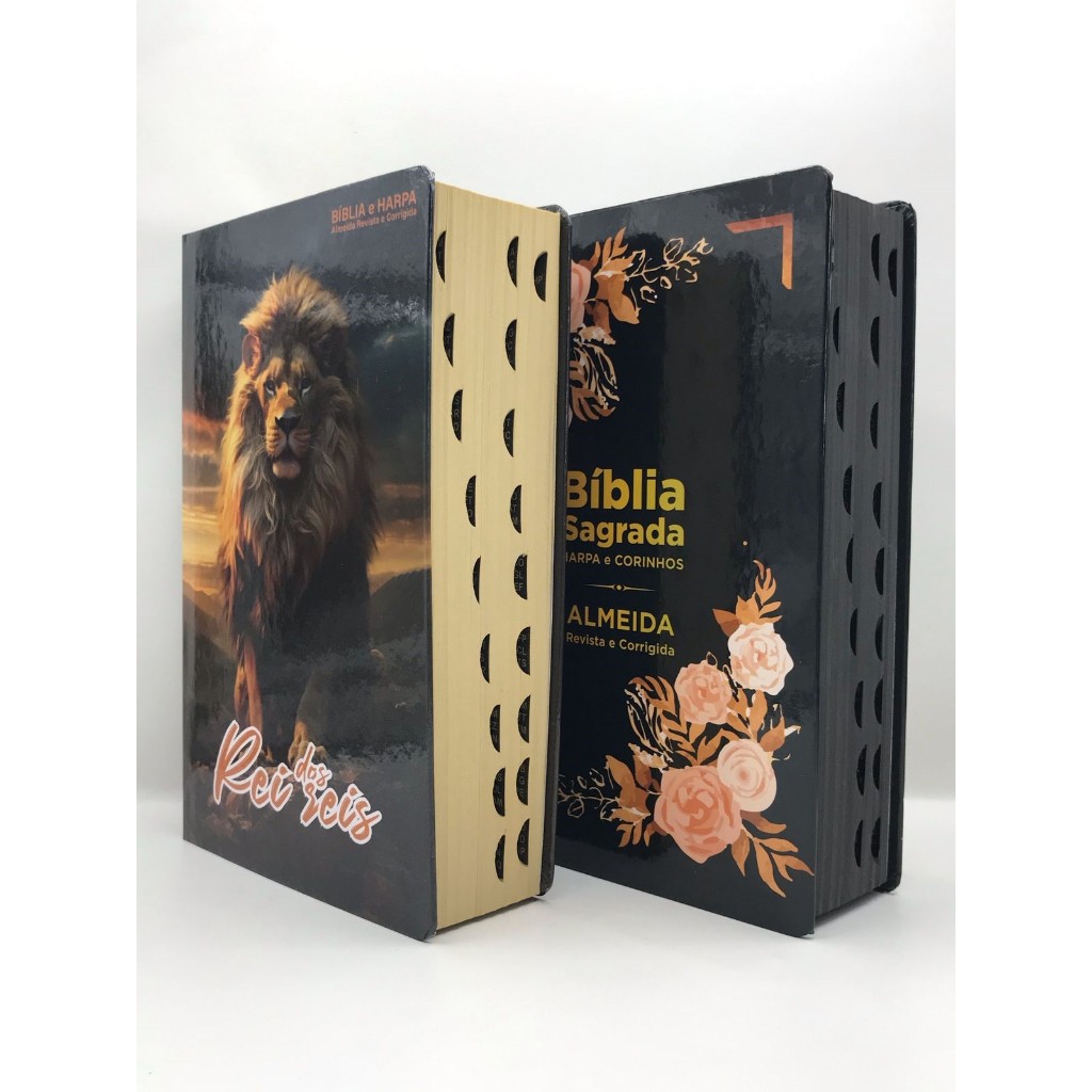 Kit 2 Bíblias Sagradal Tamanho Médio 12,5x19 cm Com Harpa Palavras de Jesus em Vermelho em Oferta na Shopee