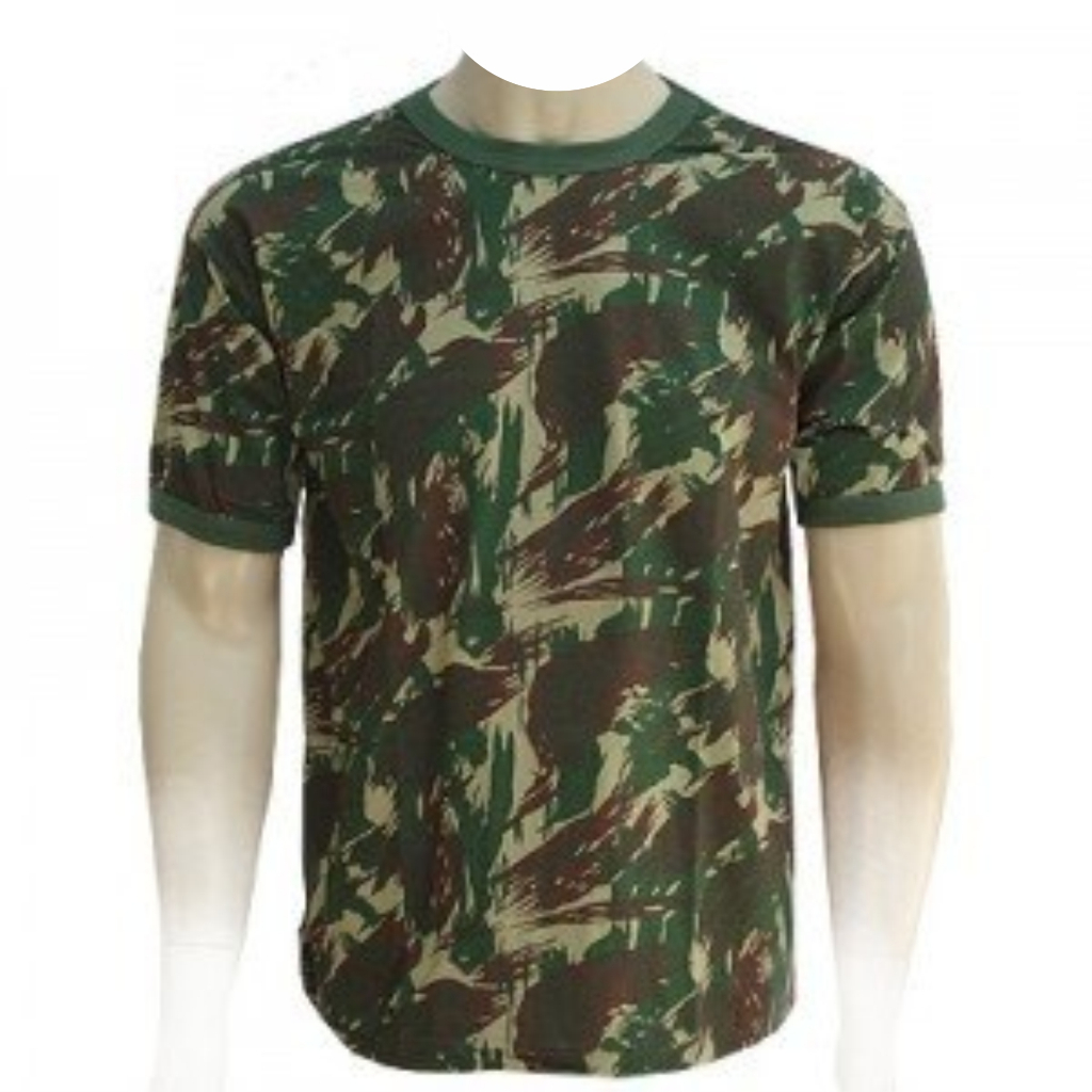 Camisa Selva Camuflada Manga Curta – Proteção UV, Anti Pilling | Bandeira do Brasil Opcional