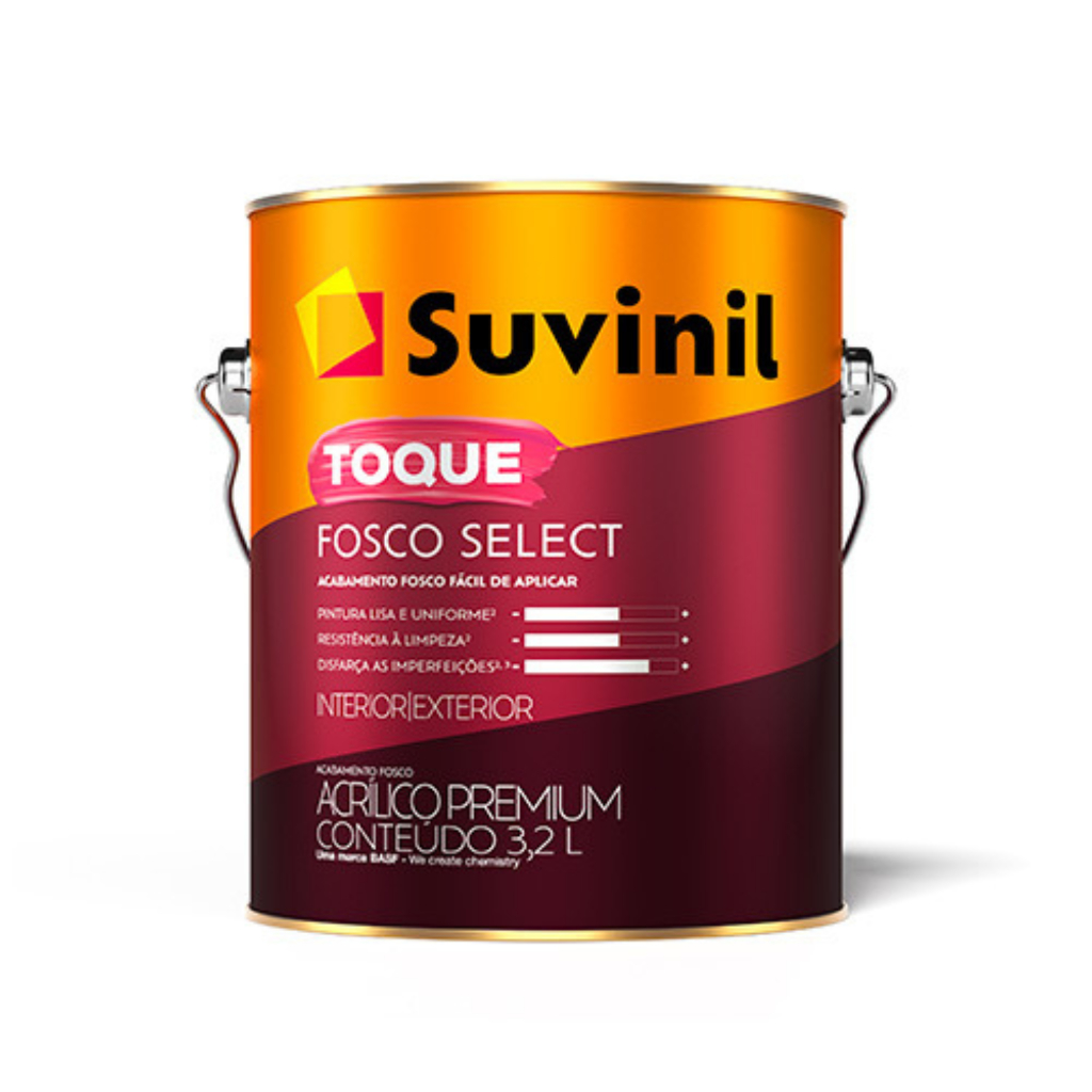 Tinta Toque Fosco Select Cores Mais Vendidas 3,2L Suvinil em Oferta na Shopee