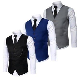 Kit 3 Coletes Social Slim Masculino Alfaiataira P/ Eventos Social; Padrinhos