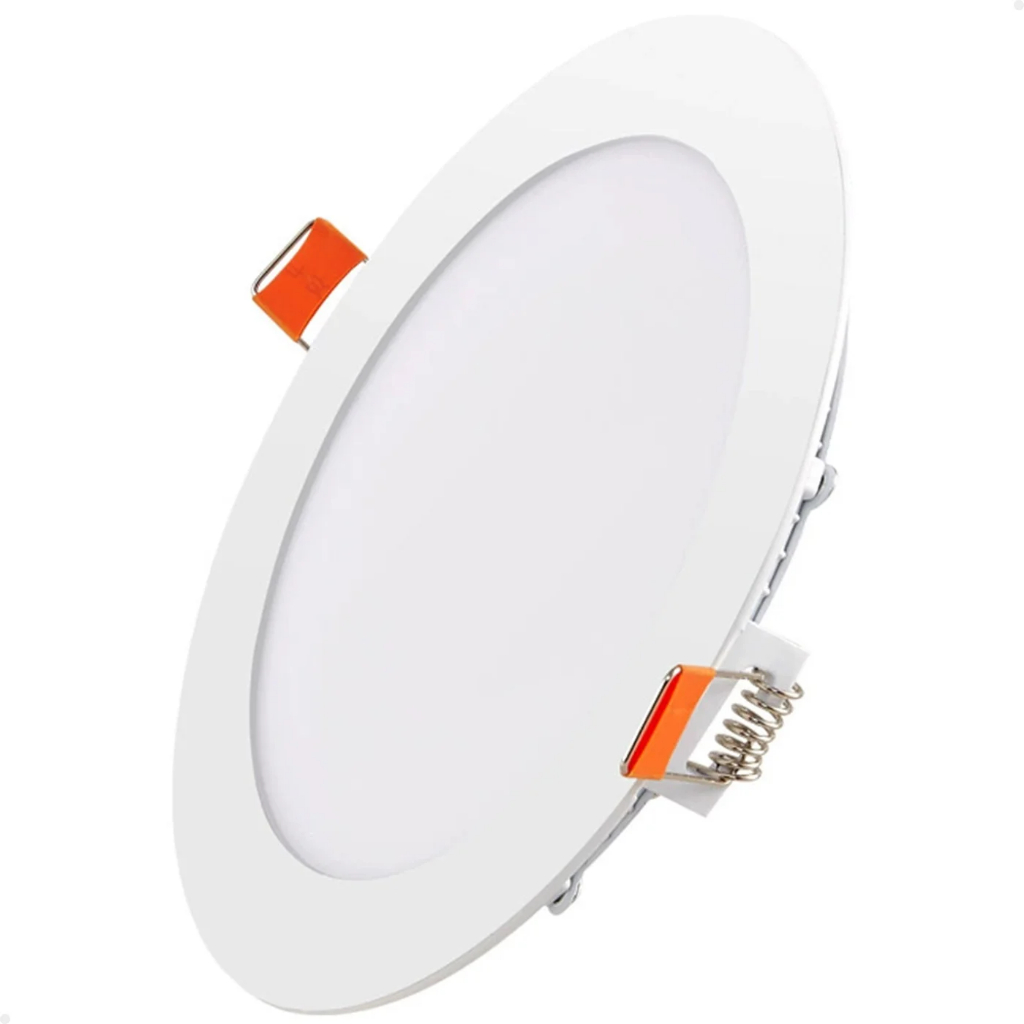 Plafon Painel LED Redondo Recuado Embutir 17x17cm 12W 6500k Lorben
